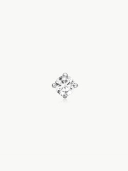 Ania Haie Silber Sparkle Round Barbell Einzel Ohrstecker Ania Haie Silber Sparkle Round Barbell Einzel Ohrstecker